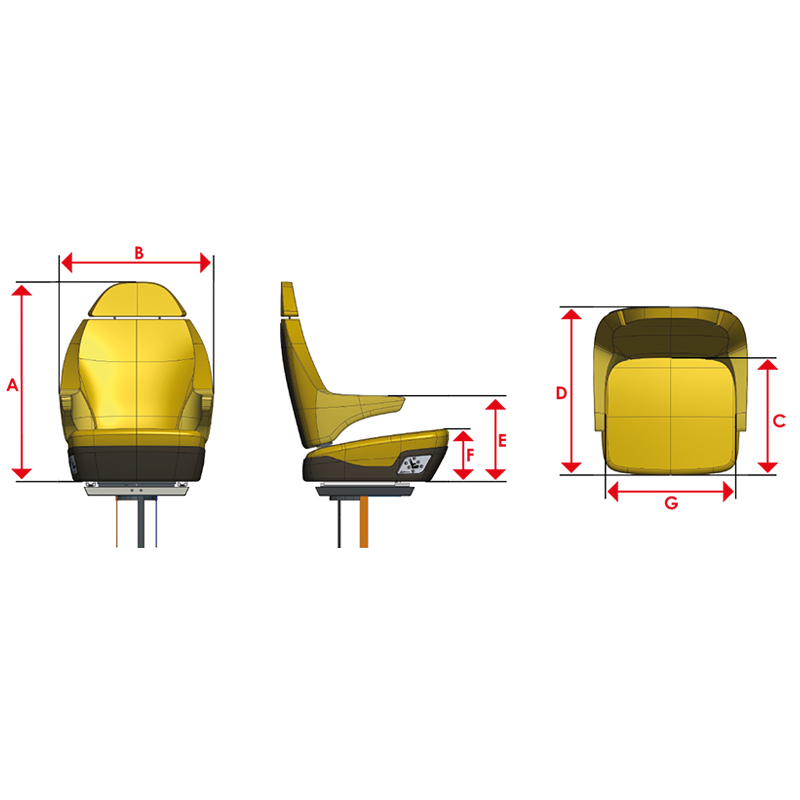 Automatic seat model 6593 - NAUTHEOS